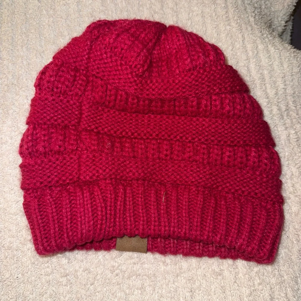 C.C Ribbed Kit Solid Color Beanie - Picture 4 of 5
